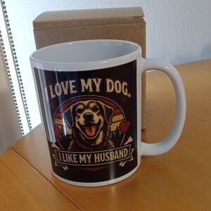 I Love My Dog Mug - Black and White